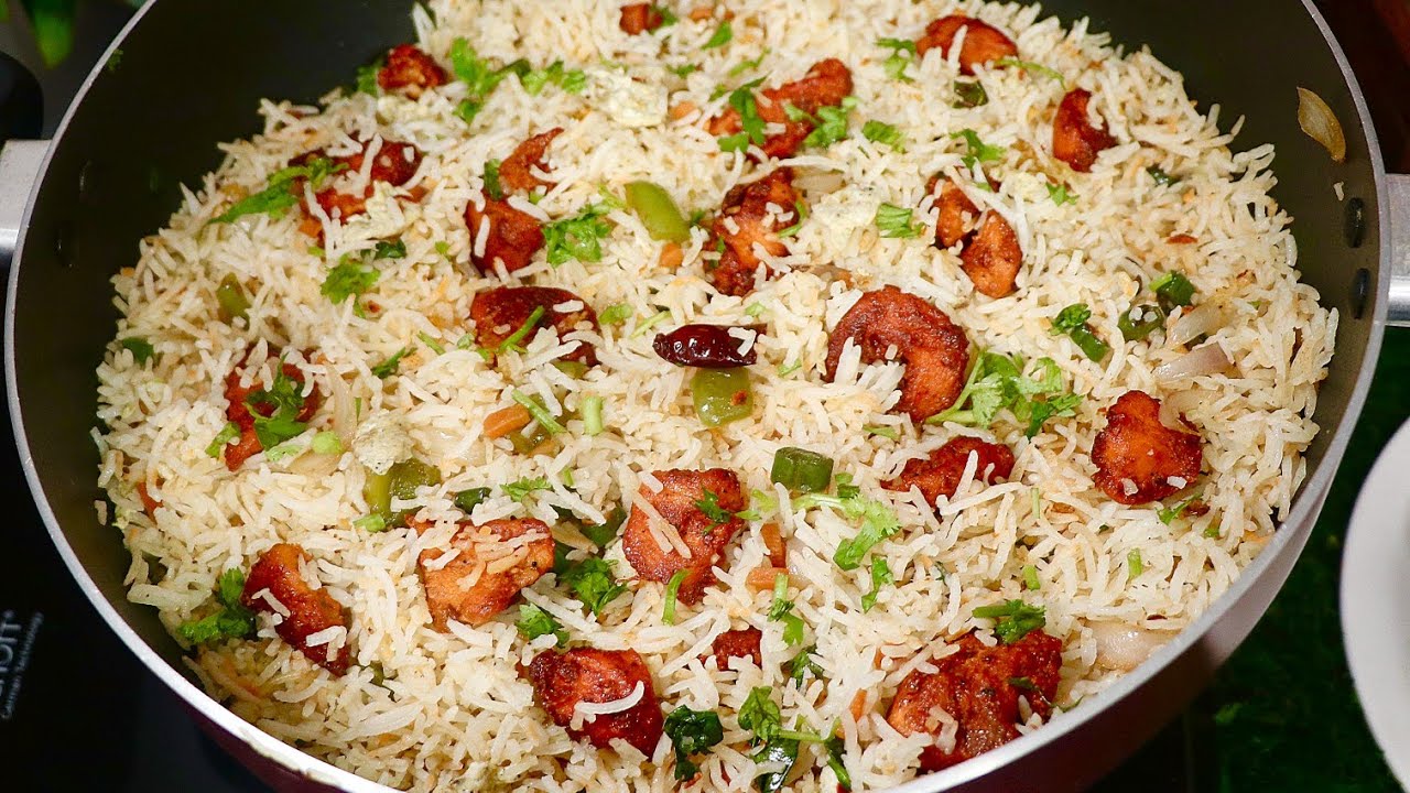 Chicken Fried Rice: రెస్టారెంట్ స్టైల్ చికెన్ ఫ్రైడ్ రైస్ తయారీ విధానం!!