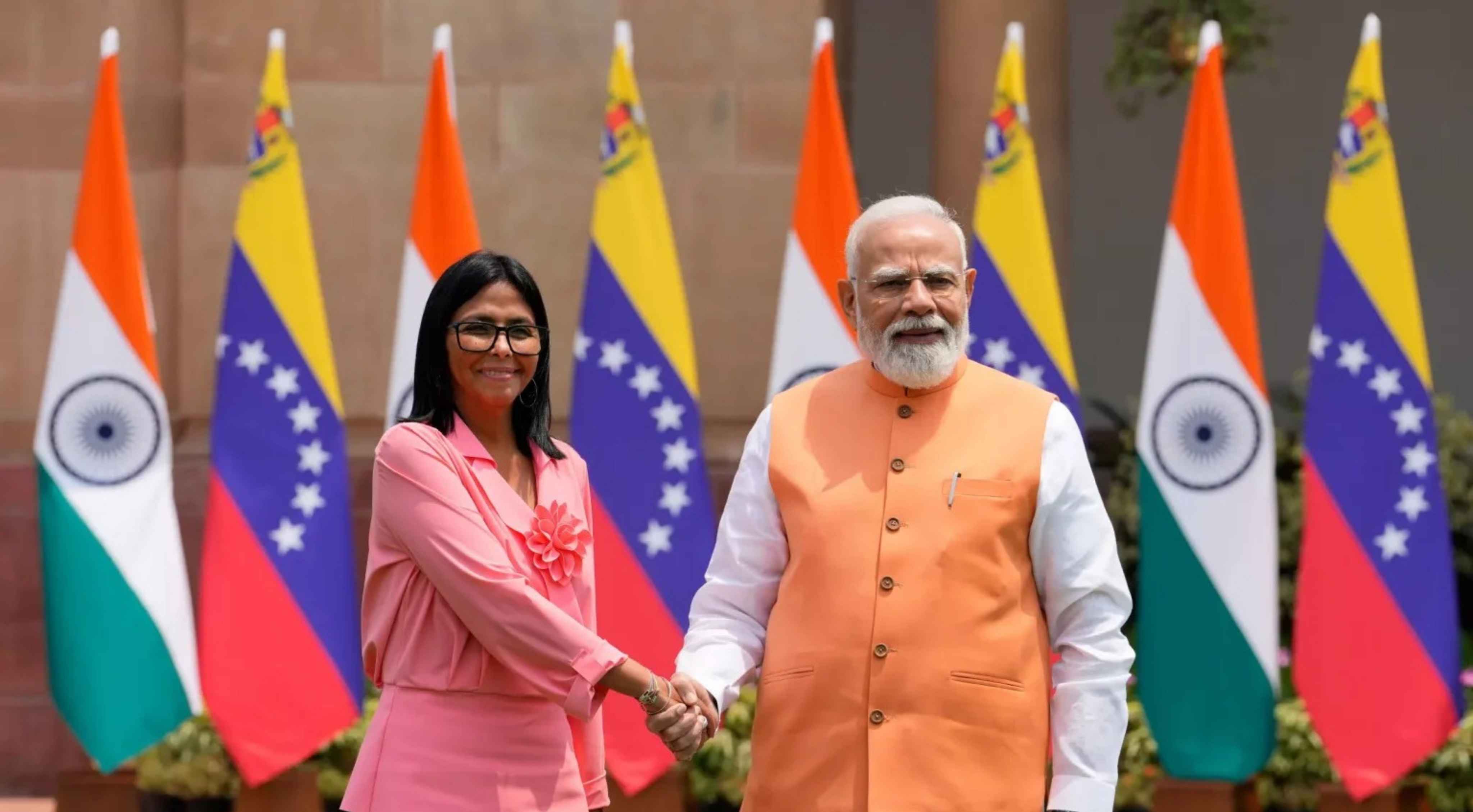 Modi: వెనిజులా తాత్కాలిక అధ్యక్షురాలు డెల్సీ రోడ్రిగ్జ్‌తో ప్రధాని మోదీ భేటీ.. ద్వైపాక్షిక సంబంధాల బలోపేతంపై చర్చలు!